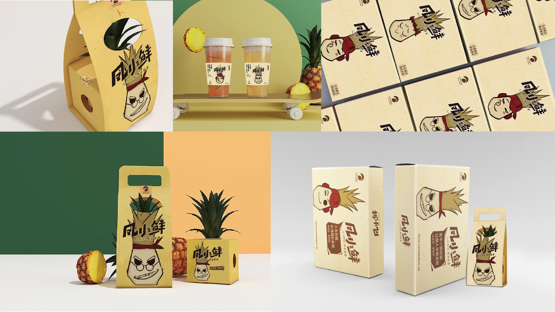 北海凤小鲜凤梨品牌形象设计